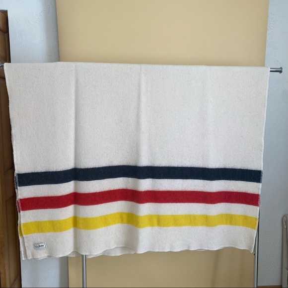 LL BEAN vintage frontier  wool blanket - Picture 3 of 5